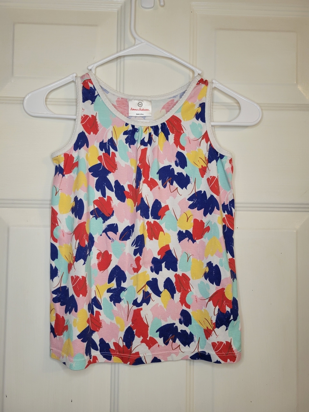 Hanna Andersson Multicolor Floral Tank Top - Navy, Red, Pink, Yellow, Mint